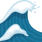 Water Wave emoji on Facebook